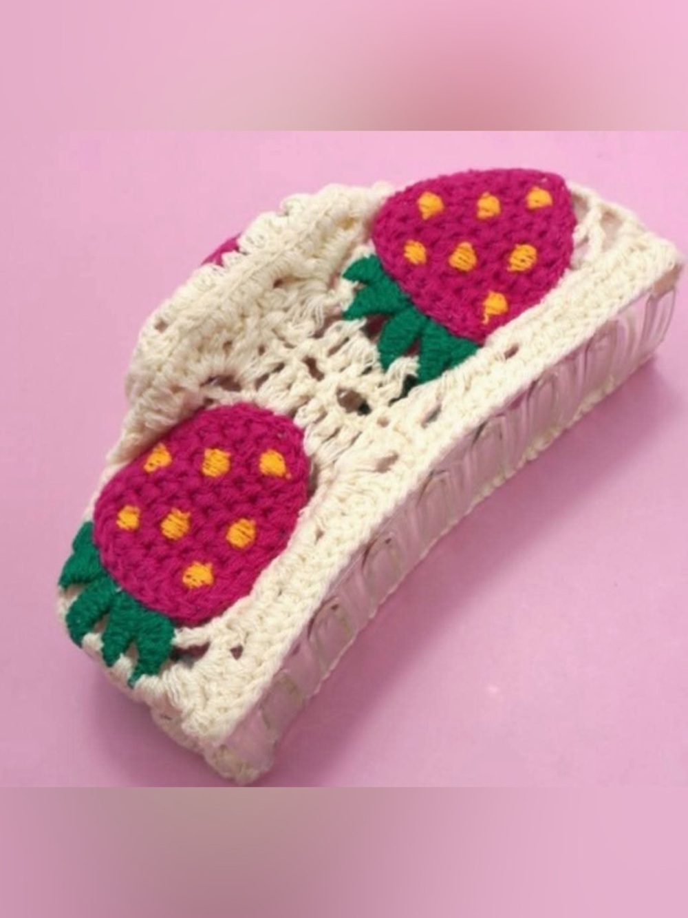 Jumbo Strawberry Claw Clip